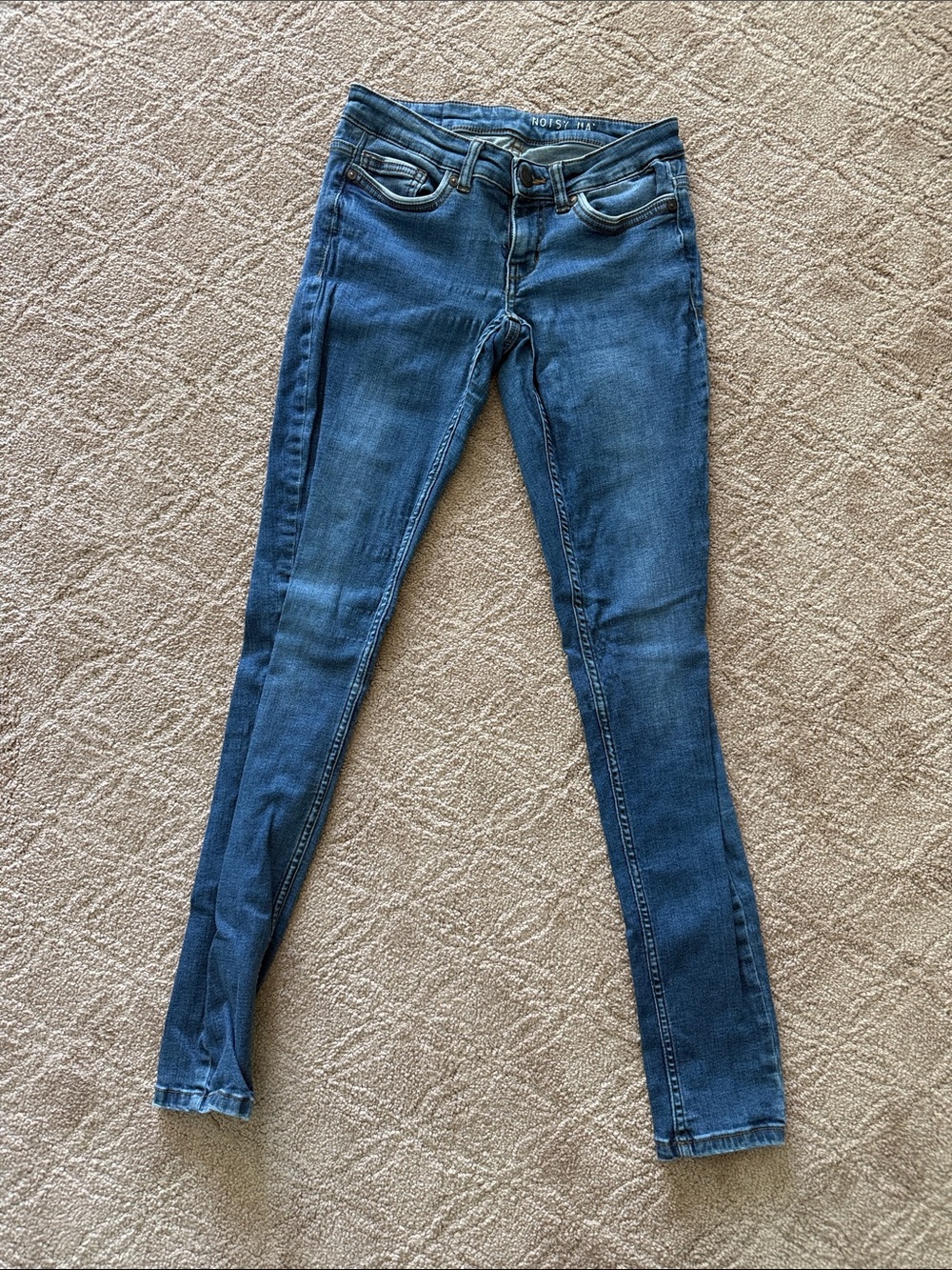 Noisy May Blue Skinny Jeans - Stretch Denim